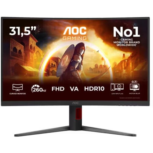 AOC G4 C32G4Z računalni monitor 80 cm (31.5") 1920 x 1080 pikseli Črna, Rdeča Cene