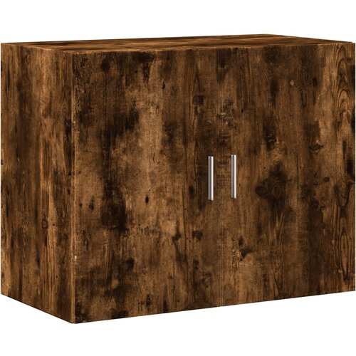 Maison Chic Stenska omarica - Zidna omarica dimljeni hrast 80x42,5x64 cm inženirski les iu577, (22063065) Slike
