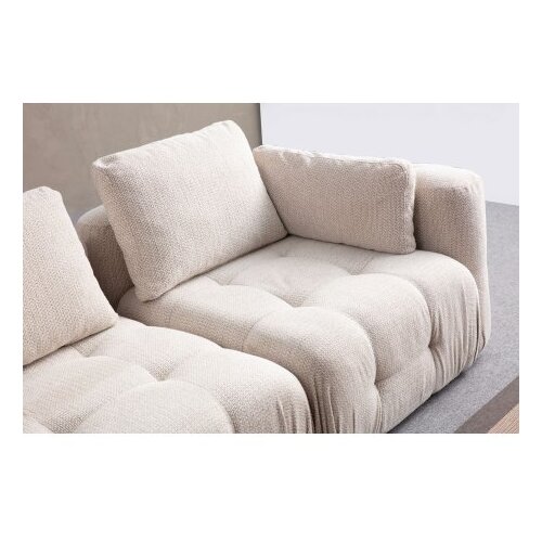 Atelier Del Sofa amaris 3 seater with pouffe beige ugaona sofa Slike