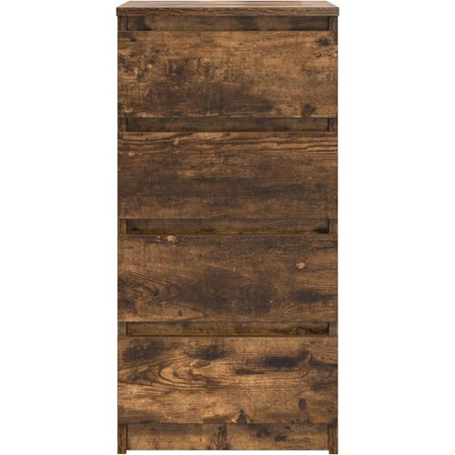  Komoda boja dimljenog hrasta 37,5x35x76 cm konstruirano drvo Slike