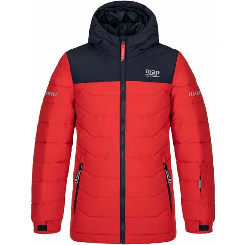 LOAP FUZZY Skijaška jakna za dječake, crvena, veličina