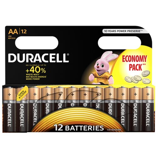 Duracell Baterije Basic AA LR6 (12 kosov, 1,5 V) Slike