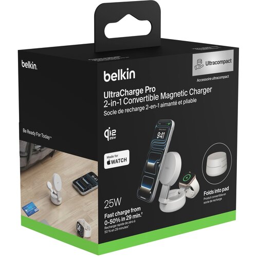 Belkin UltraCharge 25W Qi2 magn. 2-in-1 Lad.verst.sand WIZ043kqSD Cijene
