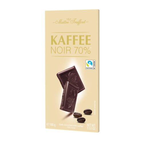 MAITRE TRUFFOUT Čokolada tamna 70% sa okusom kafe 100g Cijene