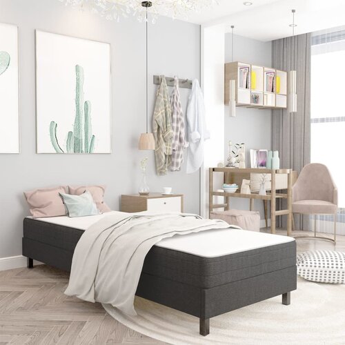 The Living Store Posteljni okvir boxspring sivo blago 80x200 cm - Boxspring Posteljni Okvir, (21518427) Cene