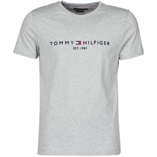 Tommy Hilfiger Majice s kratkimi rokavi TOMMY LOGO TEE Siva Cene