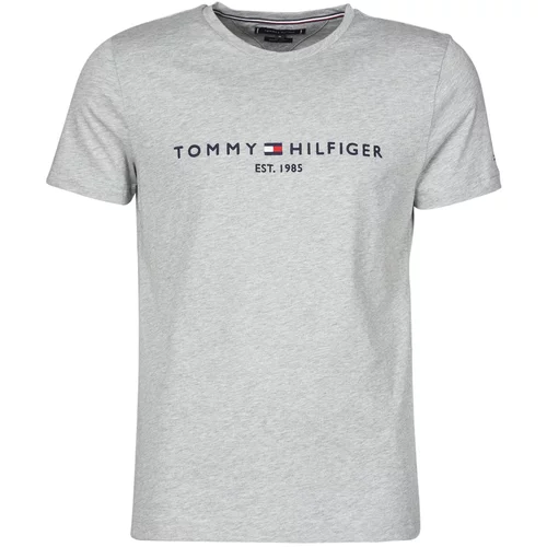 Tommy Hilfiger TOMMY LOGO TEE Siva