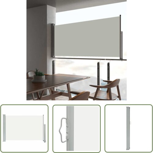 The Living Store Zložljiva stranska tenda za teraso 60x300 cm krem - Stranska Tenda, (21743298) Slike