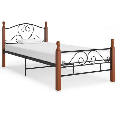 Furnova Posteljni okvir črn kovinski 90x200 cm, (21931670) Slike