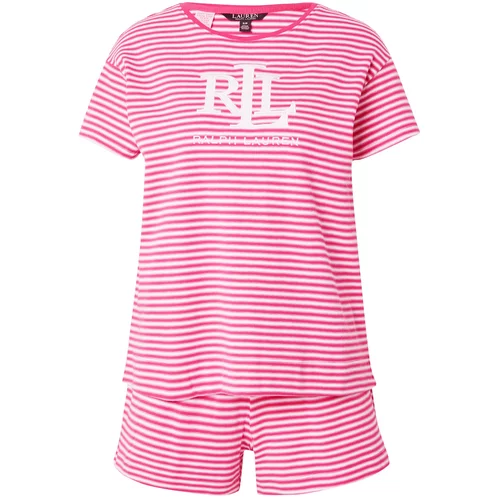 Polo Ralph Lauren Pižama roza / svetlo roza / bela