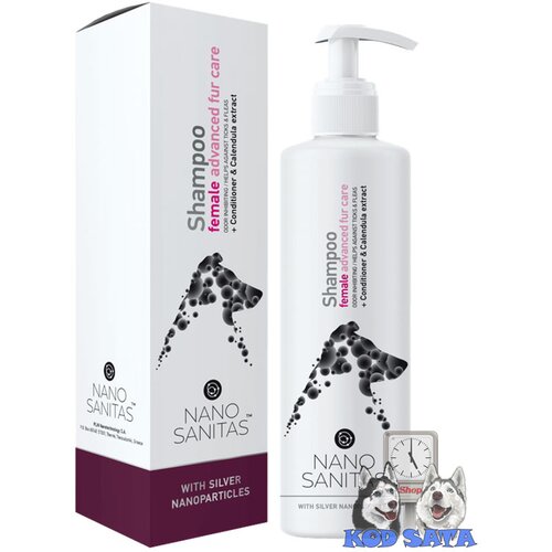 NANO sanitas šampon sa srebrom za dugodlake pse, za ženke, 250ml Cene