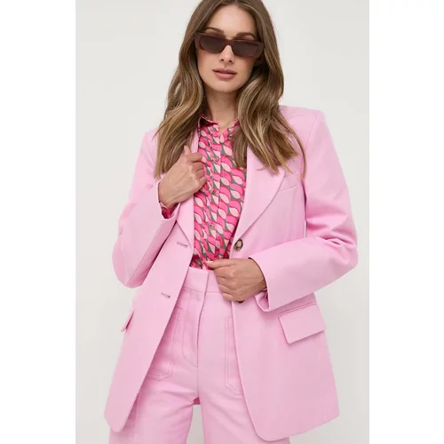 Victoria Beckham Sako boja: ružičasta, jednoredno zakopčavanje, bez uzorka