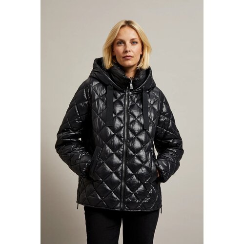 Moodo Women&amp;#039;s quilted jacket with hood - black Slike