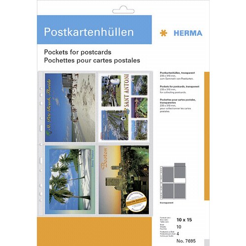 Herma Postcard Pockets 10x15 10x4 Sheets transparent 7695 Cijene