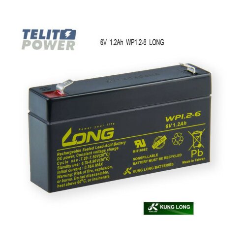 Telit Power kungLong 6V 1.2Ah WP1.2-6 Long ( 1058 ) Slike
