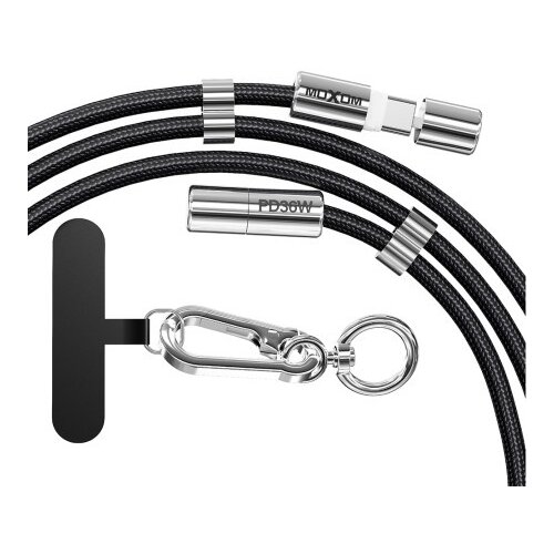 Moxom Usb data kabal mx-cb313 type-c to lightning strap crni ( U2140 ) Slike