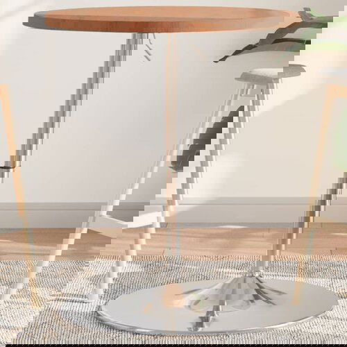 VidaXL Barski stol &amp;Oslash; 60 x 90 5 cm od masivne bukovine Slike