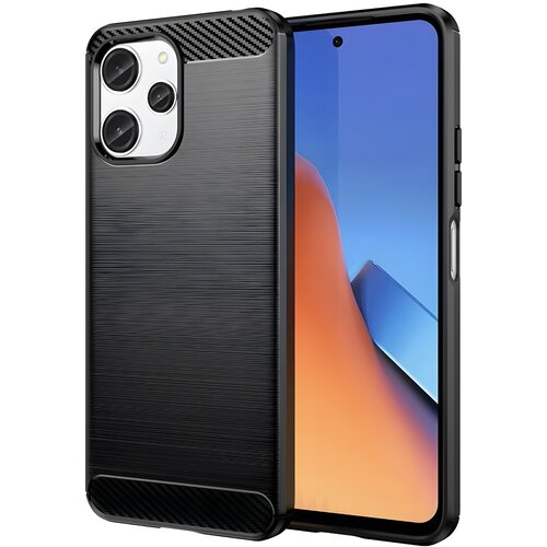 Techsuit Ohišje Carbon Shield TPU za Xiaomi Redmi 12 - Črna Cene