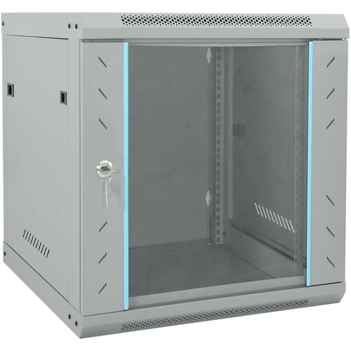 vidaXL Omara za omrežje s shranjevanjem Siva 53 x 60 x 60 cm Jeklo Cene