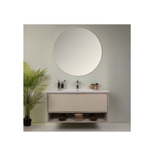 Hanah home Kupatilski ormarić sa umivaonikom i ogledalom (2 komada) Elegant Grey Hrast Cene