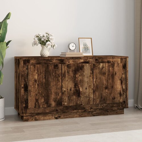 The Living Store Komoda dimljeni hrast 102x35x55 cm inženirski les - Komoda, (21662707) Cene