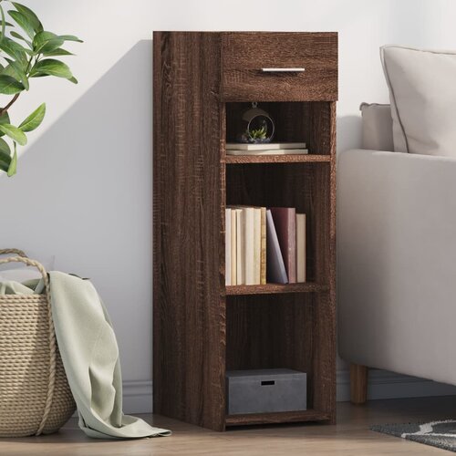 VidaXL Komoda boja smeđeg hrasta 30x42,5x93 cm od konstruiranog drva Slike