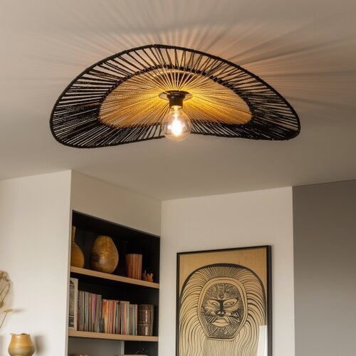  univerzalni abažur keria, prečnik 80 cm, braon/crna Slike