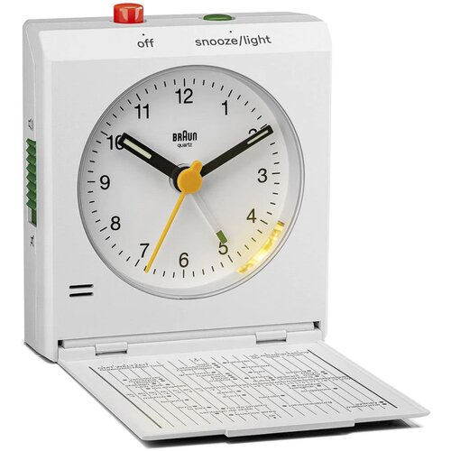 Braun BC 05 W Quartz Foldable Alarm Clock White Cijene