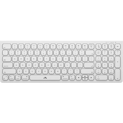 Oem A-Logic, Kompaktna brezžična tipkovnica AZERTY s 109 tipkami, ki jo je mogoče polniti prek USB-C, Bela, (5000185030) Cene