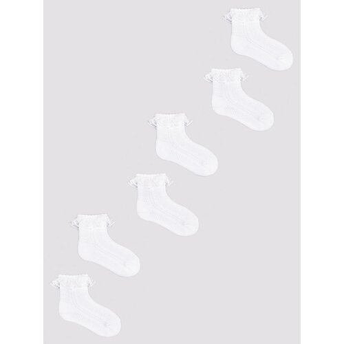 Yoclub Kids's 3Pack Girl's Socks With Frill SKL-0009G-0100 Cene