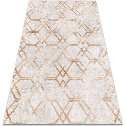 RugsX Preproge MIRO 51805.804 pralna preproga geometrična, reše 80x150 cm Pozlačena Cene