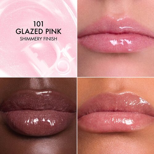 Dior Addict Lip Glow Butter negovalni sijaj za ustnice s ceramidy a peptidy odtenek 101 Glazed Pink 10 ml Slike