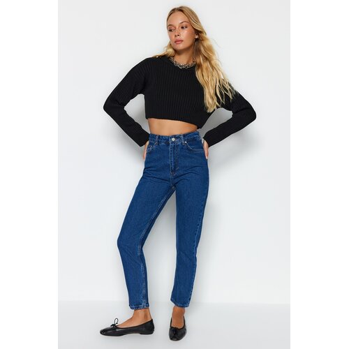 Trendyol Ženske kavbojke High Waist Mom Slike