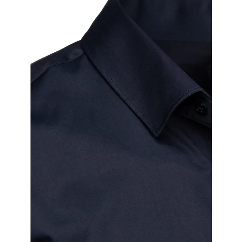 DStreet Men's elegant shirt dark blue