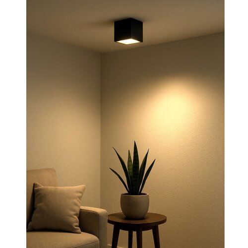  LED ugradni spot LED/5W/230V 3000/4000/6400K 7,5x7,5 cm crna Slike