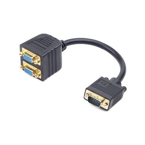 GEMBIRD EUROPE&amp;sect;Port:VGA Kabl Video spliter GEMBIRD 1 to 2 VGA, 2xHD15F, 1xHD15M, 0,2m, black, CC-VGAX2-20CM Slike