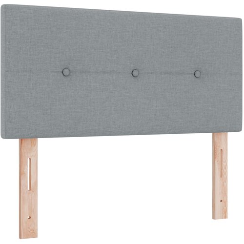 vidaXL Vzglavje S Koničastim Ušesom Svetlo Sivo 90 cm Tkanina, (22008565) Cene