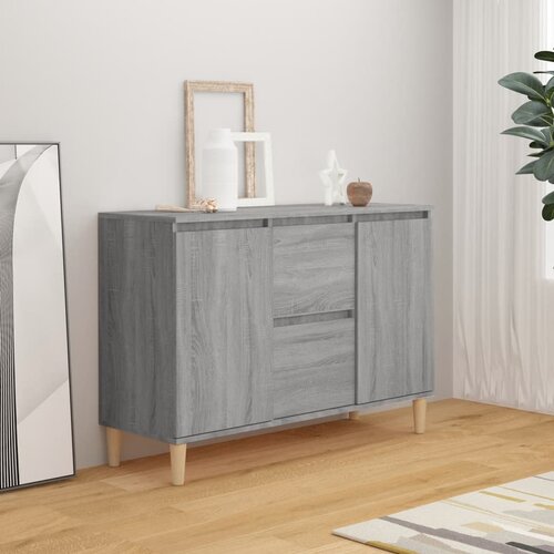  Komoda siva boja hrasta 101x35x70 cm od konstruiranog drva Cene
