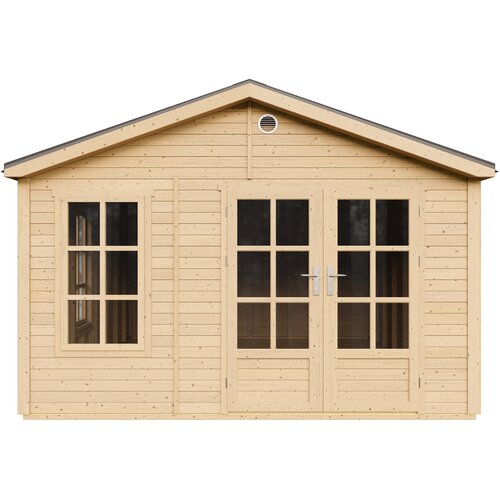 Timbela M736A Lesena vrtna hi&amp;scaron;ka 370 x 480 cm, (5000345723) Slike