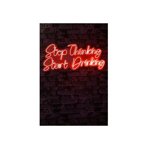 Wallity Stop Thinking Start Drinking - Red okrasna razsvetljava, (20813913)