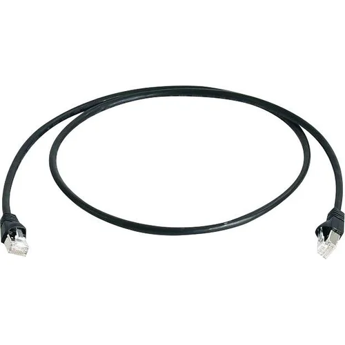 Telegärtner L00006A0054 RJ45 omrežni kabel, Patch kabel cat 6a S/FTP 20.00 m črna ognjevaren, brez halogena, UL-certificirano 1 kos, (20437532)