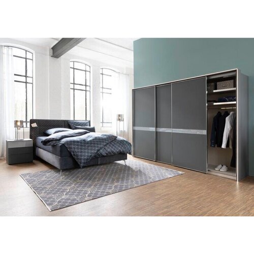 Joop! TKANA PREPROGA Cornflower Double 170/240 cm tkano antracit Slike