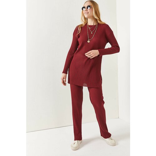 Olalook Two-Piece Set - Burgundy - Relaxed fit Slike