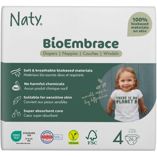 Naty BioEmbrace Pelene veličina 4 (7-18kg) Cene