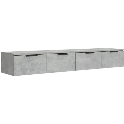 Maison Chic Stenska omarica - Zidna omarica 2 kosa betonsko siva 68x30x20 cm konstr. les iu744, (22063585) Cene