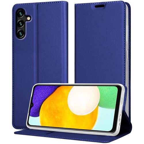 Cadorabo Ohi&scaron;je, združljiv s Samsungom v elegantno temno modri - za&scaron;čitni pokrov z magnetnim zapiranjem, stoječo funkcijo in režo za kartico, (20694813) Cene