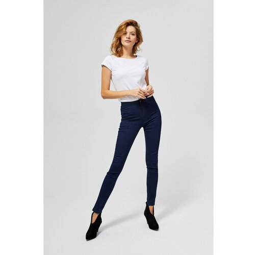 Moodo extra high waist jeans - navy blue Slike