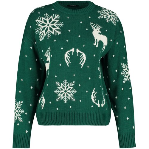 Trendyol Sweater - Green - Regular fit Slike