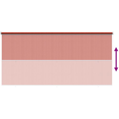 Vanjska roleta 90% blokada UV zraka Terrakota 240 x 230 cm HDPE Slike