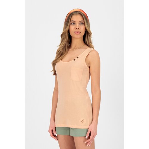 Alife and Kickin JENNYAK A Mellow Peach Melange Tank Top Slike